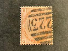 1880 Queen Victoria 1/- Orange Brown Plate 13 Used Wmk Imp Crown  (S 949) - Gebruikt