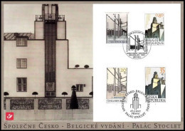 3629/3630° CS/HK - Maison/Huis - Stoclet - Émission Commune Avec La Tchèquie / Gemenschappelijke Uitgifte Met Tsjechië - Cartes Souvenir – Emissions Communes [HK]