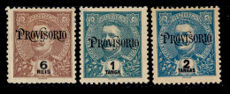 ! ! Portuguese India - 1902 D. Carlos (Complete Set) - Af. 182 To 184 - MH (ns189) - Portuguese India