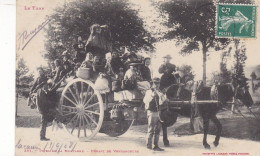 81 - TYPES DE LA MONTAGNE - DEPART DE VENDANGEURS - Sonstige & Ohne Zuordnung