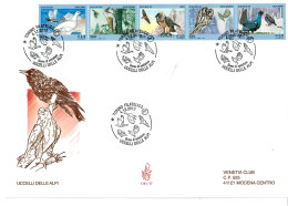 ITALIA 2013 FDC VENETIA CLUB BUSTONE N. 1781  UCCELLI DELLE ALPI - FDC