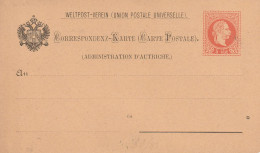 ÖSTERREICH - 1876, GA P33b, Kl. Eckmangel - Cartes Postales