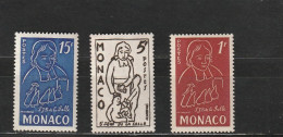Monaco YT 402/4 ** : Saint Jean De La Salle - 1954 - Neufs