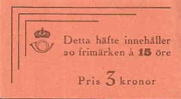 SWEDEN, 1950, Booklet 71 II, Gustav V 15 öre, Mi 257 - 1981-..