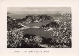 ITALIE - Taormina - Isola Bella E Capo S. Andrea - Montagne - Mer - île - Colorisé - Carte Postale Ancienne - Autres & Non Classés