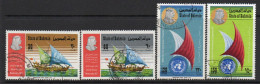 Bahrain 1972 Membership Of Arab League & UN, Dhows Set Of 4, Used, SG 184/7 (F) - Bahrain (1965-...)