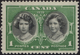 CANADA 1939 KGVI 1 Cents Black & Green SG372 MH - Oblitérés