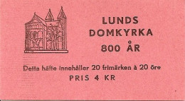 SWEDEN, 1950, Booklet 77, Lund Cathedral, Mi 319 - 1981-..
