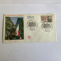 Enveloppe 1er Jour Paris En Août 1944 - Collections