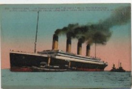 BATEAUX-Cherbourg-Le Transatlantique OLYMPIC De La White Star Line (colorisé) LL 200 - Frère Jumeau Du Titanic - Dampfer