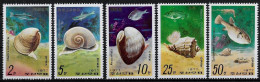 COREE DU NORD - FAUNE MARINE - N° 1467 A 1470 ET PA 4 - NEUF** MNH - Marine Life