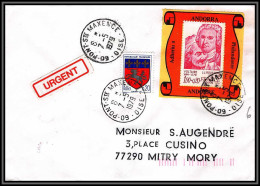 73254 Porte Timbres N°1990 Voltaire Et Rousseau écrivain Writer Andorre Andorra Philandorre Pont Ste Maxence Oise 1979  - 1961-....