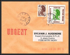 73065 Porte Timbres Exposition Thematique Régionale Fontenay Le Comte Le Meux Oise 1984 Liberté Lettre Cover France  - 1982-1990 Liberté (Gandon)