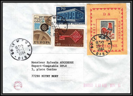 72894 Porte Timbres Breiz Bretagne Coq 1331A Le Meux Oise 1984 Lettre Cover France - 1962-1965 Hahn (Decaris)