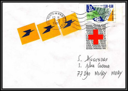 72854 Vignettes Poste Croix Rouge Red Cros N°2640 Journée Du Timbre 1990 Lettre Cover France - 1961-....