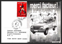 72794 Journée Du Timbre 1993 Merci Facteur Lettre Illustrée Cover France - 1961-....