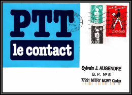 72793 Ptt Contact Journée Du Timbre 1993 Lettre Illustrée Cover France - 1961-....