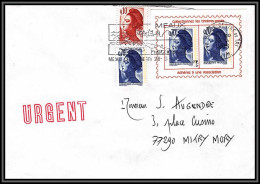 72438 Porte Timbres Meaux Seine-et-Marne 1986 Adhérez à Une Association De Timbres Poste Liberté Lettre Cover France - 1982-1990 Vrijheid Van Gandon