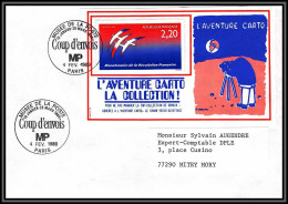 72379 Porte Timbres Paris Musée De La Poste 2560 Bicentenaire Revolution Folon 1989 L'aventure Carto Lettre Cover France - 1961-....