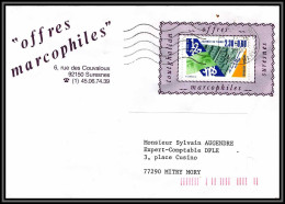 72362 Porte Timbres Toutghalian Suresne Offres Marcophiles 1990 Journee Du Timbre Lettre Cover France - 1961-....