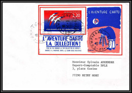 72377 Porte Timbres Compiègne Oise N°2560 Bicentenaire Revolution Folon 1989 L'aventure Carto Lettre Cover France - 1961-....