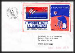 72378 Porte Timbres La Croix Et Ouen Oise N°2560 Bicentenaire Revolution Folon 1989 L'aventure Carto Lettre Cover France - 1961-....