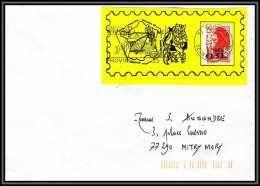 72370 Porte Timbres Provins Ville Mediavale 1988 Liberté Lettre Cover France - 1982-1990 Liberté (Gandon)