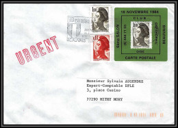 72318 Porte Timbres Beauvais Oise 1984 Salon Carte Postale Liberté Lettre Cover France - 1982-1990 Liberté (Gandon)