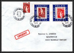 72257 Porte Timbres Rang Du Fliers Pas De Calais 1978 Castres Tarn Sabine 1965 1972 Lettre Cover France - 1977-1981 Sabine Of Gandon