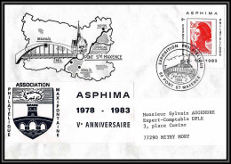 72283 Porte Timbres Pont-Sainte-Maxence Oise 1983 Asphima Pont Sainte Maxence Oise Liberté 2274 Lettre Cover France - 1982-1990 Liberté De Gandon