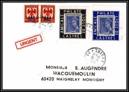 72186 Porte Timbres Thieux Seine-et-Marne 1978 Amicale Philatelique De Castres Tarn Mercure 407 Lettre Cover France - 1961-....