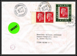 72129 Porte Timbres Maignelay Montigny Oise 1978 Amicale Philatelique De Castres Tarn Cheffer 1536 Lettre Cover France - 1967-1970 Marianne Of Cheffer