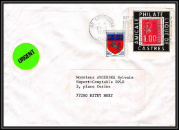 72083 Porte Timbres Compiegne Oise 1978 Amicale Philatelique De Castres Tarn Bequet 1892 Lettre Cover France - 1971-1976 Marianne De Béquet