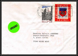 72096 Porte Timbres Paris Amicale Philatelique De Castres Tarn 1510 St Lo Lettre Cover France - 1961-....