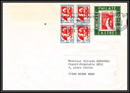 72040 Porte Timbres Paris 1978 Amicale Philatelique De Castres Tarn Sabine 1972 1468 Auch Lettre Cover France - 1977-1981 Sabine (Gandon)