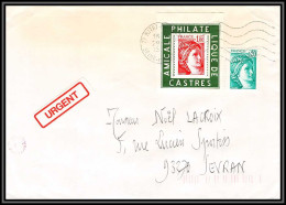 72039 Porte Timbres Mitry-Mory Seine Et Marne 1978 Amicale Philatelique De Castres Tarn Sabine 1972 Lettre Cover France - 1977-1981 Sabine (Gandon)