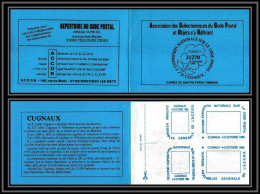 71923 Carnet Porte Timbres Code Postal Accor Cugnaux Haute-Garonne 1986 Neuf France - Autres & Non Classés