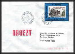 71829 Porte Timbres Gournay-sur-Aronde Oise 1984 Landévennec Pensez Code Postal Lettre Cover France - 1961-....