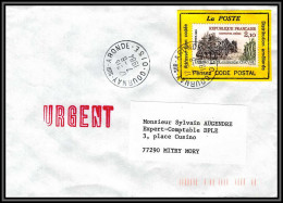 71792 Porte Timbres Gournay-sur-Aronde Oise 1984 Pensez Code Postal Lettre Cover France - 1961-....