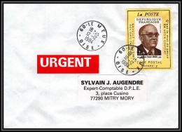 71804 Porte Timbres Le Meux Oise 1984 Auriol Urgent Code Postal Pensez Y Lettre Cover France - 1961-....