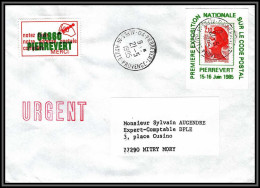 71764 Porte Timbres 1985 3ème Assemblée Accor Code Postal Pierrevert Alpes-de-Haute-Provence Liberté Lettre France - 1982-1990 Liberté (Gandon)
