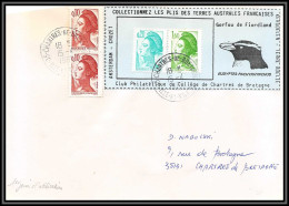 71568 Porte Timbres 1988 Gorfou Fiorland Oiseaux Birds Collectionnez Les Plis Des Terres Australes Taaf Lettre Cover - Covers & Documents