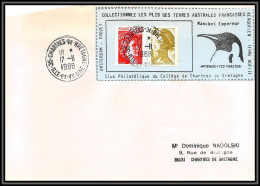 71579 Porte Timbres 1988 Manchot Empereur Oiseaux Birds Collectionnez Les Plis Des Terres Australes Taaf Lettre Cover - Lettres & Documents