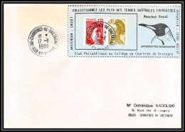 71582 Porte Timbres 1988 Manchot Royal Oiseaux Birds Collectionnez Les Plis Des Terres Australes Taaf Lettre Cover - Lettres & Documents