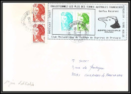 71554 Porte Timbres 1988 Gorfou Macaroni Oiseaux Birds Collectionnez Les Plis Des Terres Australes Taaf Lettre Cover - Lettres & Documents