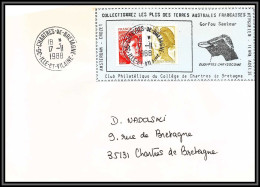 71558 Porte Timbres 1988 Gorfou Sauteur Oiseaux Birds Collectionnez Les Plis Des Terres Australes Taaf Lettre Cover - Briefe U. Dokumente