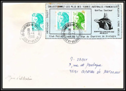 71551 Porte Timbres 1988 Gorfou Sauteur Oiseaux Birds Collectionnez Les Plis Des Terres Australes Taaf Lettre Cover - Covers & Documents