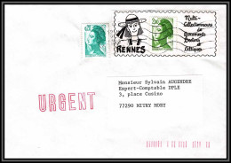 71503 Porte Timbres Rennes Multicollectionneurs Bretons Lettre Liberté Bretagne Cover France - 1982-1990 Liberté (Gandon)