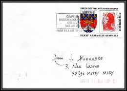 71376 Porte Timbres Bordeaux Union Des Philatelistes Des Ptt 1992 Liberté Lettre France - 1961-....