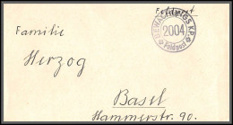 73919 Bewachungs Kp 2004 Pour Basel Feldpost Guerre 1914/1918 Suisse (Swiss) Lettre Cover  - Documenten